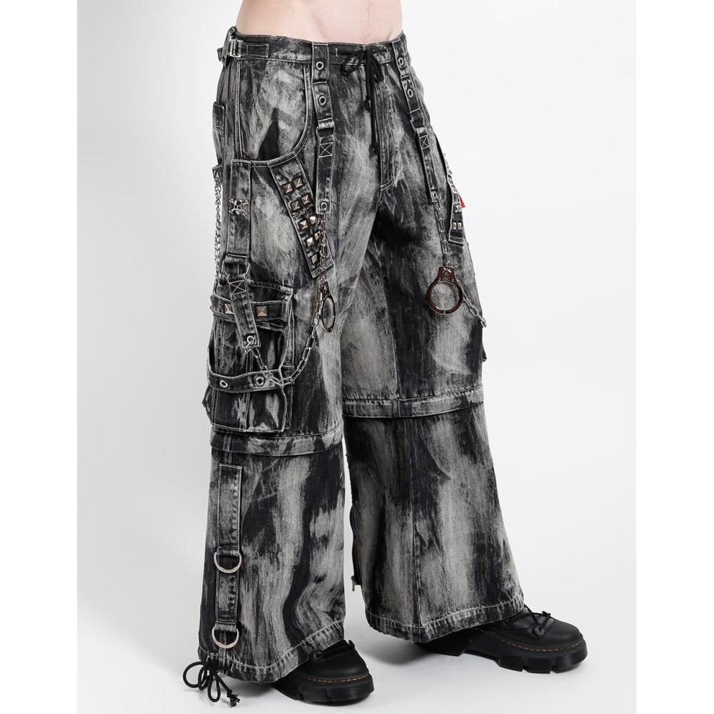 Tripp NYC Tripp NYC - Lock Up Denim Storm Wash Wide leg trousers